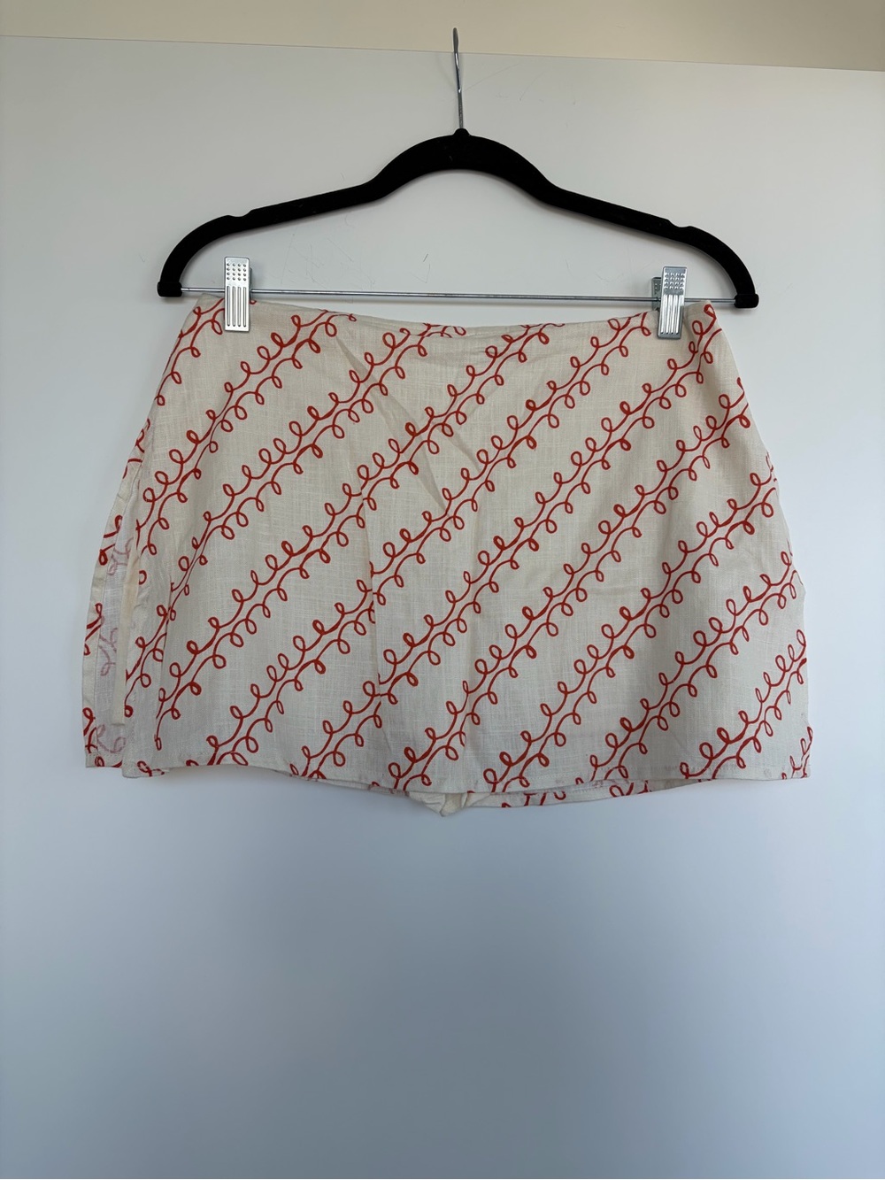 Princess Polly Orange & Cream Skort